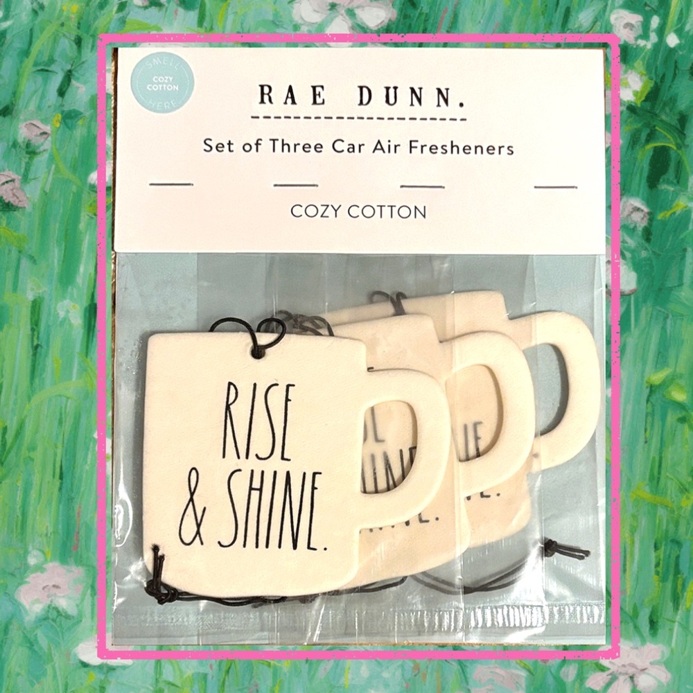 🌻🆕🌻 Rae Dunn Cozy Cotton Car Air Fresheners-Set of 3